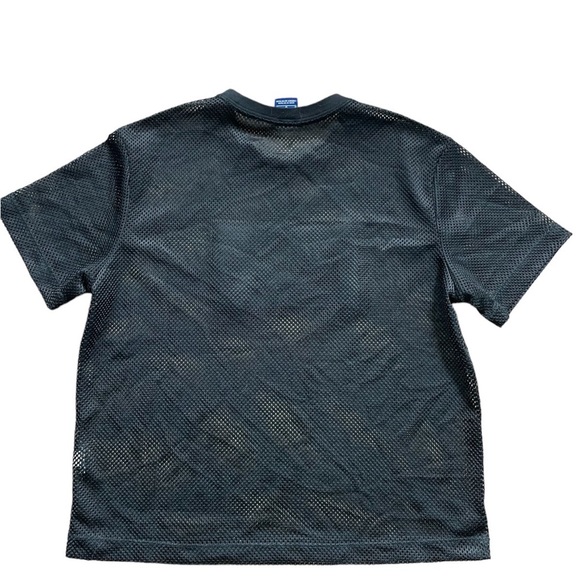 Nike Printed front logo Mesh Tshirt black white SzM - Picture 8 of 12